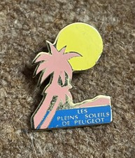 Peugeot Les Plains Soleils De Peugeot Pin Badge Vintage Classic Car 205 GTI VGC