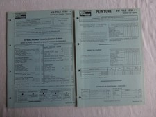 fiche temps de réparation-VW