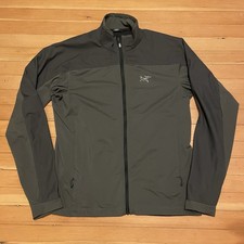 Arcteryx Stradium Jacket Mens M Full Zip Fleece Lined athletic lightweight grey
