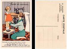 C.P. Old pub Singer 15 K 26, sewing machine, Aix en Provence