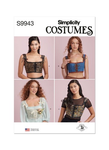 Simplicity 9943 corset hauts - 9943,