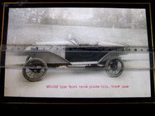 Tirage argentique d'époque: Amilcar C4 carrossé en skiff par Duval