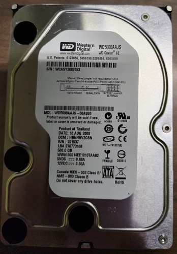 Disque dur 500gb - dur, wd