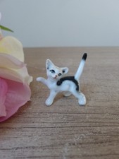 Miniature chat en porcelaine