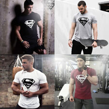 Mens Casual Shirt Shortsleeve Muscle Gym Lightweight T-Shirt  Workout Gift Shirt