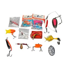 Vintage Fishing Lures Lot Japan Popper Kit Krocodile Flash Bait Spinner Spoons