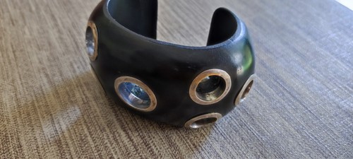 Bracelet manchette bois - , et