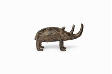 Rhinocéros Bronze Dogon Fait