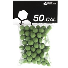 Cal. 50 Billes De Paintball / Projectiles En Caoutchouc (100 Pièces) - VERT