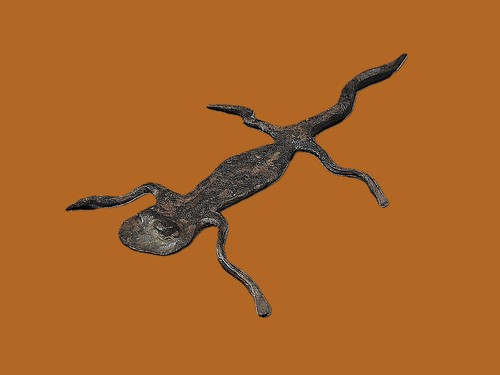 Art africain figurine gecko - art,