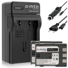 2x Batteries NB-2L + Chargeur pour Canon EOS 350D, 400D, Digital Rebel Xt