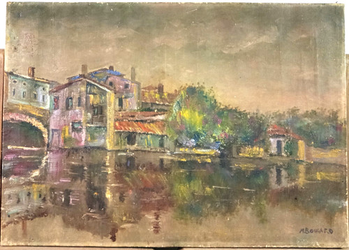 Tableau ancien maurice - de,