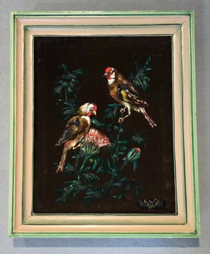 Tableau ancien signé - , j