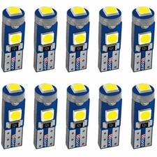 10 LED T5 3 3030SMD White Bulb Dashboard Qudro Angel Eyes Canbus Tools