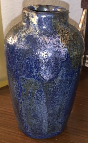 Vase bleu grès - vase,
