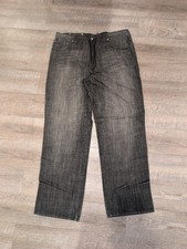 Men's VTG PELLE PELLE Grunge Jeans Size 40x34 US Leather Denim 