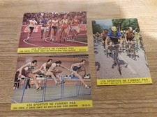 Lot of 3 VERY Old Stickers Athletics Cycling Athletics