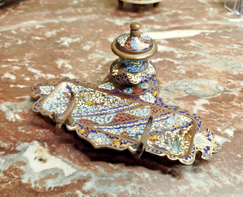 Encrier cloisonné napoléon - encrier,