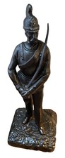 Antique Austrian Cuirassier Cast Iron Statue – Josef Glanz Foundry, Vienna, 19th