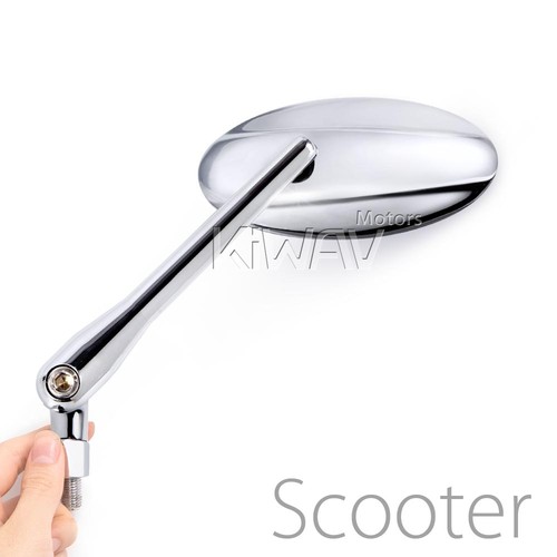 Rétros ultra chromé oval - rétros,