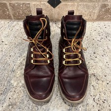 Timberland Flyroam Boots TB0A1LQA Men 9 M US 43 EU Burgundy Red Black Leather