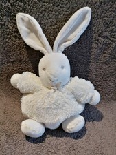 Doudou  boule lapin blanc