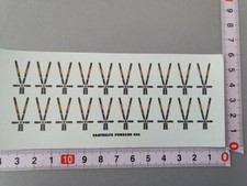 ANTIQUE/OLD DECALS 1/43 6 POINT PORSCHE 956 SAFETY HARNESSES - CARPENA DCC17