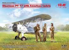 (ICM32051) - ICM 1:32 - Stearman PT-17 with American Cadets