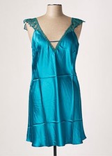 SIMONE PERELE PENSEE NUISETTE 100% SOIE BABY DOLL EMERAUDE FR 2 NEUF