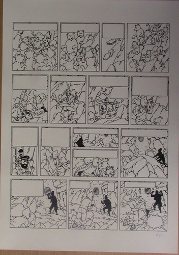 Tintin herge reproduction - tintin,