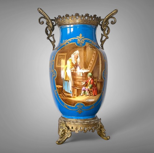 Vase porcelaine vieux paris - vase,
