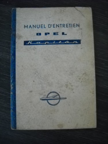 Manuel entretien opel - manuel,