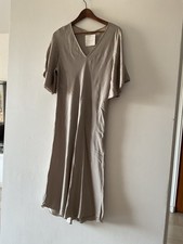 Robe Soie Beige Taille Unique
