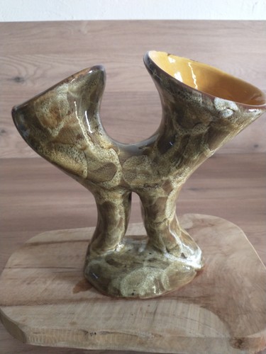 Joli vase double céramique - vase, en