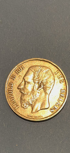 Belgique pièce frs argent - 5,