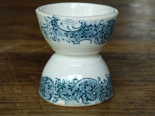 Ancien coquetier diabolo terre - coquetier,