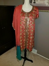 Indian Red Orange Salwar