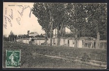 Old postcard Chatou, wash boat 