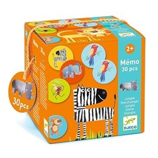 DJECO DJ08159 Jeu d'action et de réflexes DJECOEducatifs Mémo Jungle Multicolore