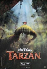 TARZAN Affiche Cinéma ROULEE