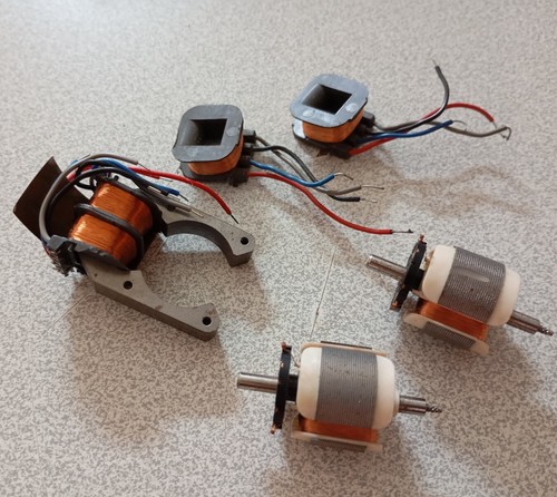 Lot bobinage rotor - rotor, stator