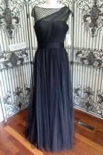 V1121 PRONOVIAS ALAMBIQUE SZ 10 BLACK $765 #1552 V31 BLACK TIE FORMAL GOWN DRESS