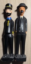 Tintin Wooden Statues (Dupont, Captain Haddock)