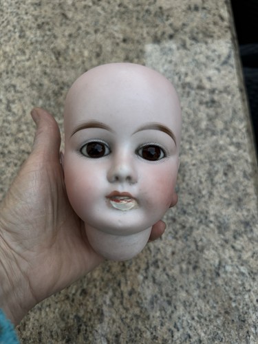 Tête poupée porcelaine - poupée,