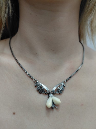 Collier argent 835 trophée - collier,