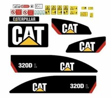 Décalcomanies Compatibles Pour CATERPILLAR 320 D L Kit Adhésif Complet