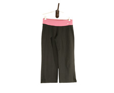 Nike Womens Yoga Pant Black Pink Culottes Flare Leg Workout Crop NO SIZE