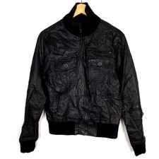 Veste en cuir bomber homme