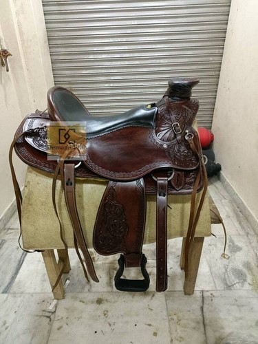 Selle western cuir wade - selle,