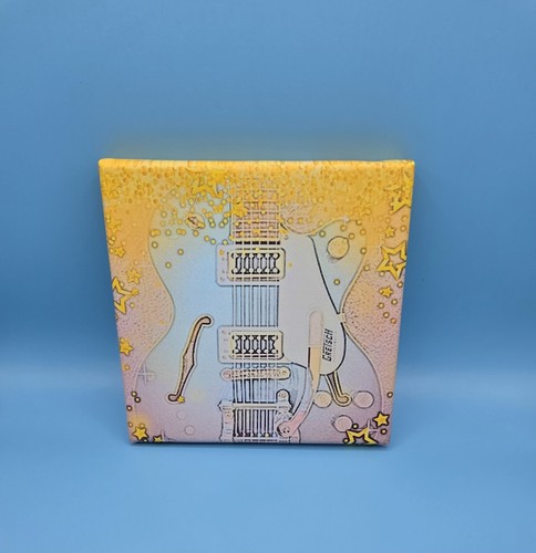 Colorful gretsch guitar wall - colorful,
